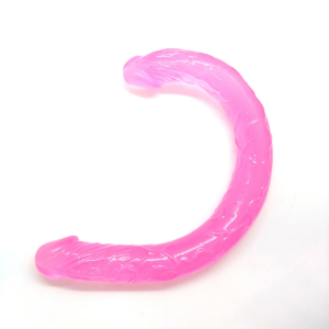 Dildo Doble Transparente Rosa