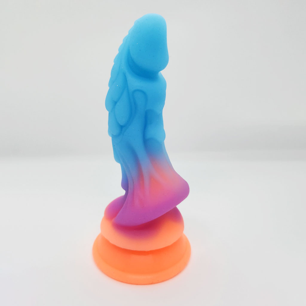 Dildo Dragon Luminiscente Azul