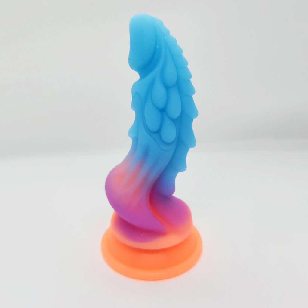 Dildo Dragon Luminiscente Azul - Imagen 2